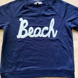 Workshop Republic Clothing Dark Blue Beach Crew Neck
